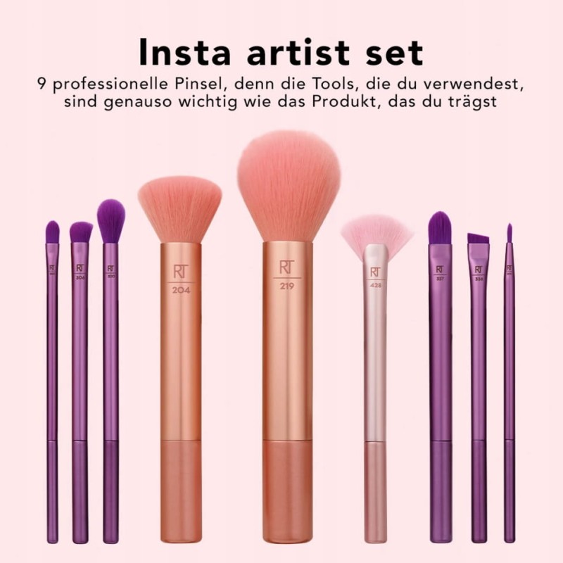 Real Techniques Zestaw Pędzli do makijażu twarzy i oka Insta Artist Brush