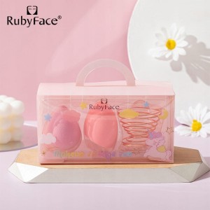 BEAUTY BLENDER Gąbki do makijażu zestaw dwóch gąbek + podstawka do gąbki RF