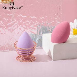 BEAUTY BLENDER Gąbki do makijażu zestaw dwóch gąbek + podstawka do gąbki RF