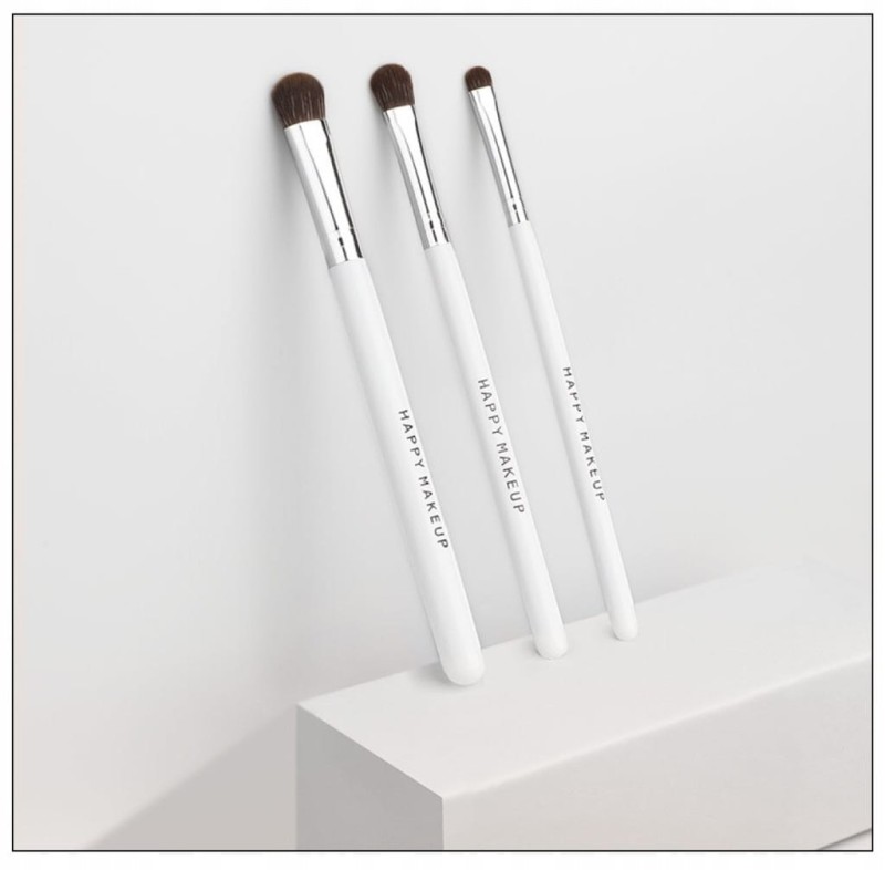 Zestaw profesjonalnych pędzli do makijażu twarzy i oczu Happy Makeup