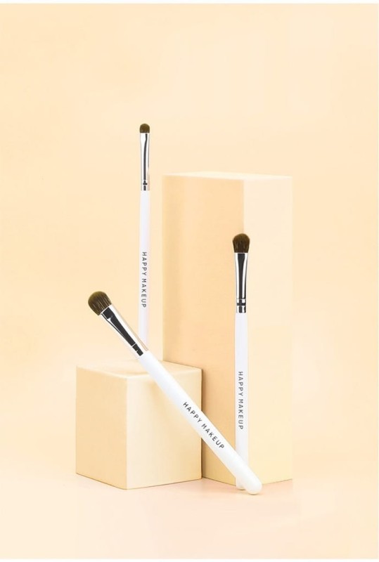 Zestaw profesjonalnych pędzli do makijażu twarzy i oczu Happy Makeup