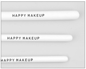 Zestaw profesjonalnych pędzli do makijażu twarzy i oczu Happy Makeup