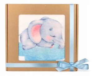 Foto kocyk dla dziecka, mata do zdjęć + ramki Zapakowany w eko pudełko