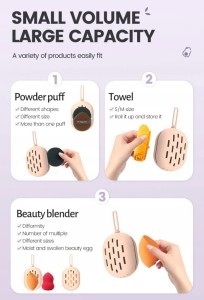 ETUI NA GĄBKĘ DO MAKIJAŻU DUŻY POKROWIEC DO BEAUTY BLENDERA Z MYJKĄ 2W1
